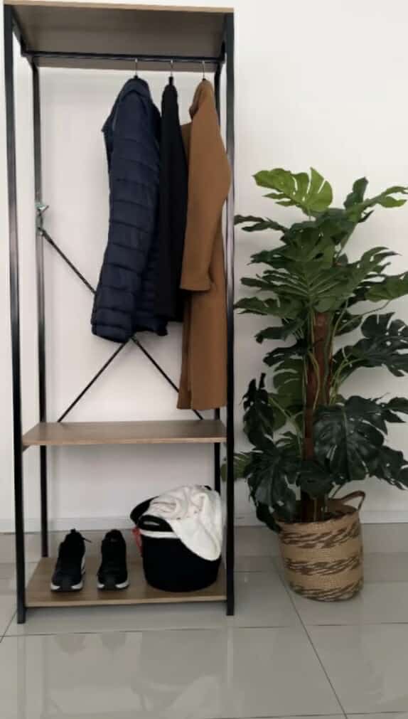 CLOSET INDUSTRIAL 2 NIVELES NEGRO YG6017DLGZ (60 x 40.4 x 167cm) 1