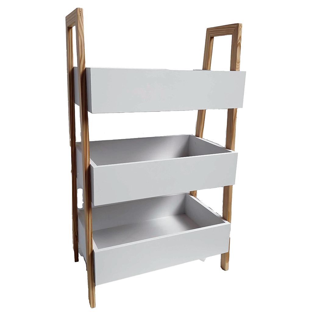 ESTANTE INFANTIL MORRIS BLANCO/ROBLE MG1207 (100 x 60 x 35cm)