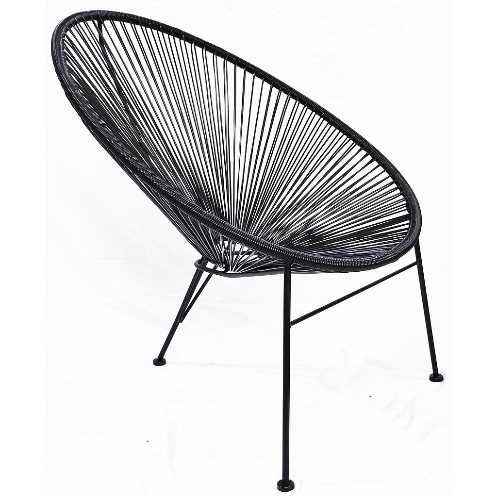 SILLA ACAPULCO NEGRO DO601N (73 x 85 x 83cm)