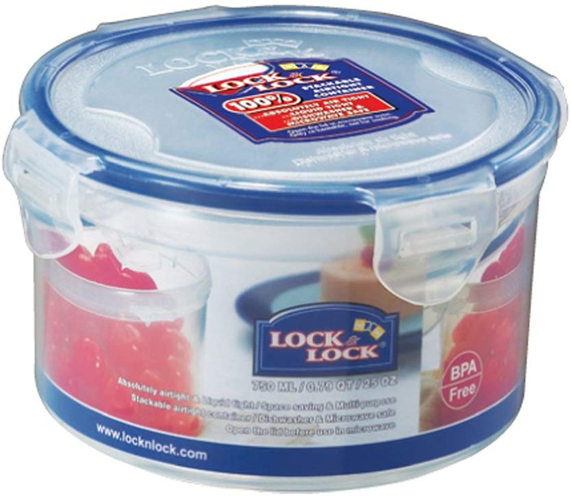 CONTENEDOR ALIMENTOS REDONDO CORTO HPL933A (750ml)