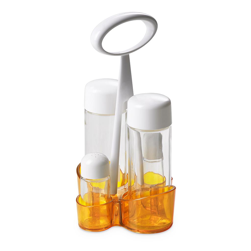 SET CONDIMENTEROS ENSALADAS M3681GI AMARILLO (15 x 15 x 26cm)