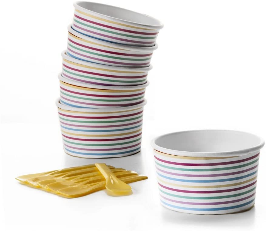 VASOS HELADO &amp; CUCHARILLAS 6PZS IB 795400