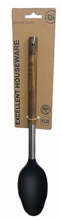 CUCHARON NYLON MANGO MADERA C80651660 (34cm)