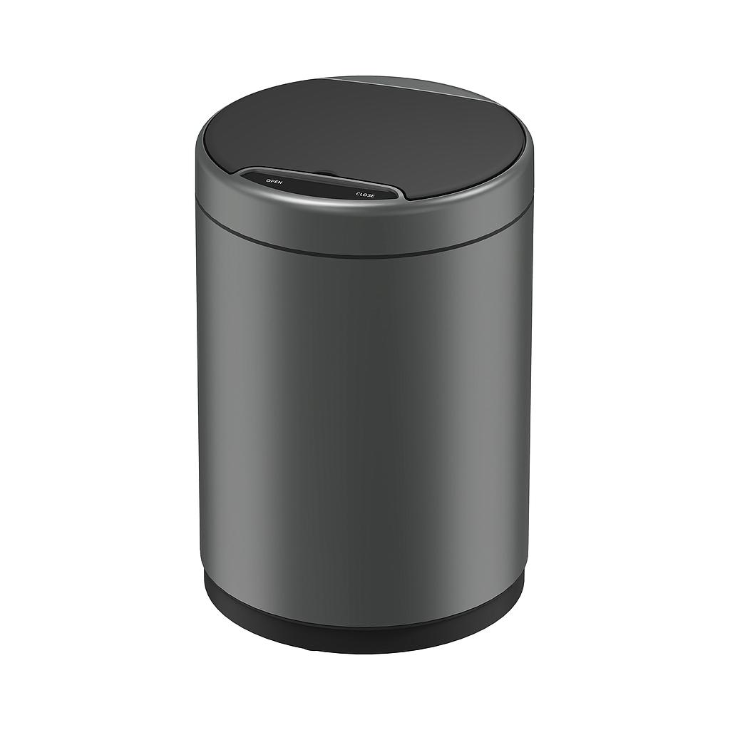 BASURERO CON SENSOR ACERO INOX GRIS TITANIO MIDY 9lt JH-8826TG (25 x 34.6cm)