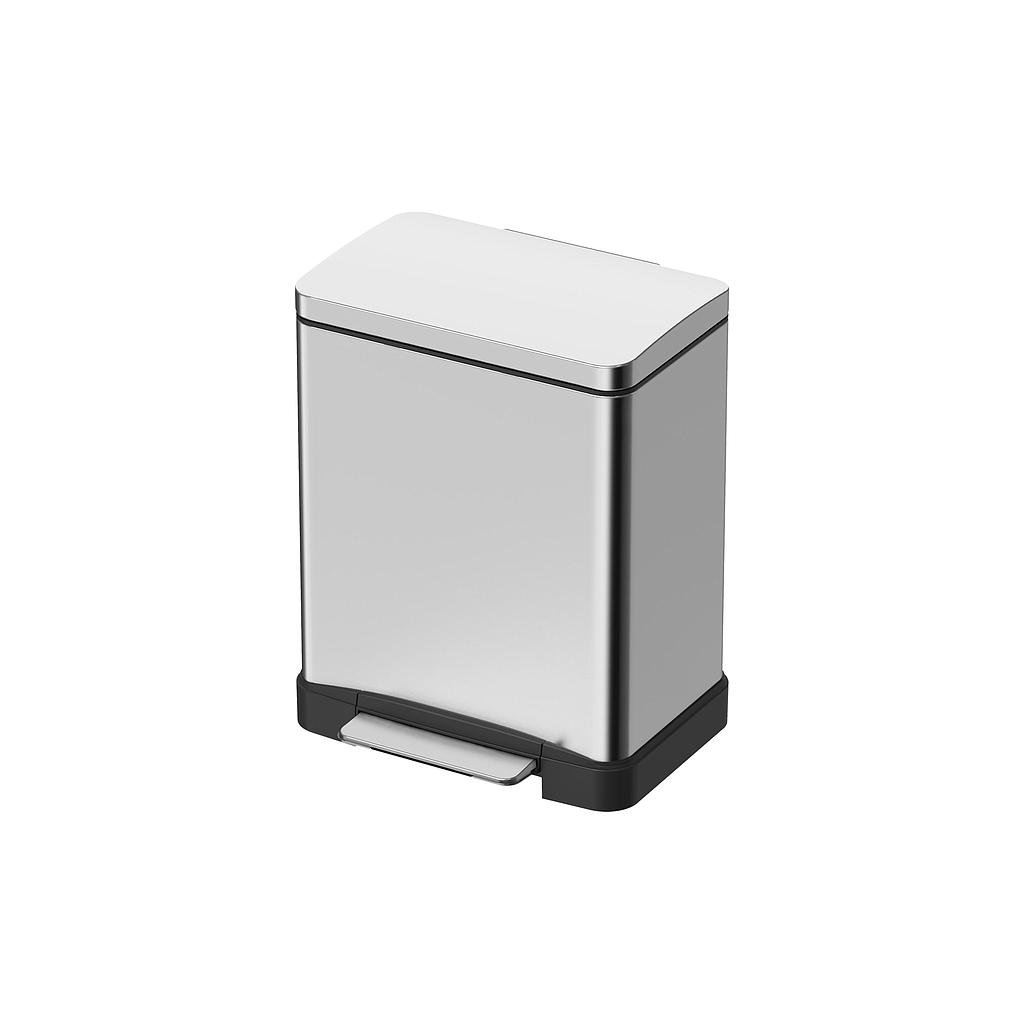 BASURERO ACERO INOX MATE LASE 20lt JH-8858MT1 (36 x 32 x 44.5cm)
