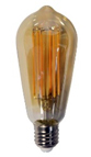 FOCO LED 6W LUZ CALIDA E27 ST64