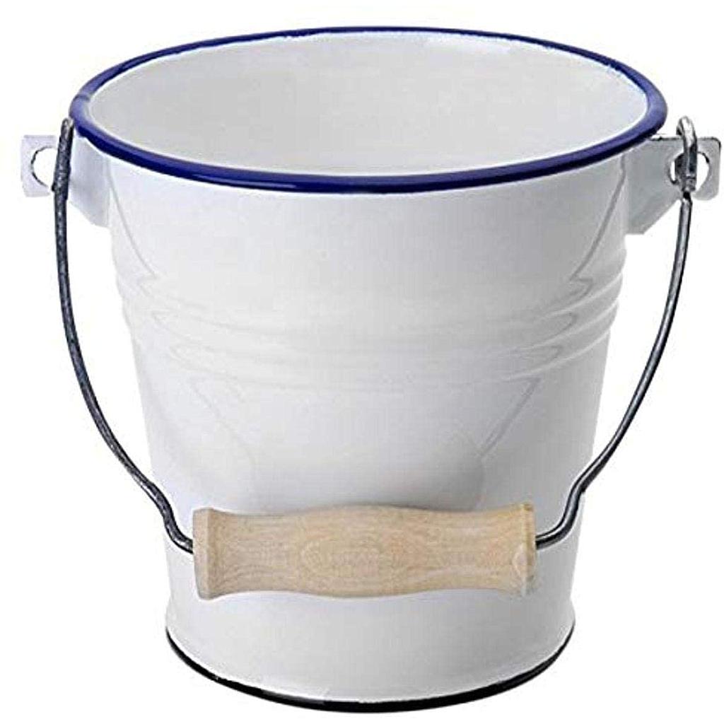 BALDE HIERRO ENLOZADO BLANCO IB 903314 (14 CM)