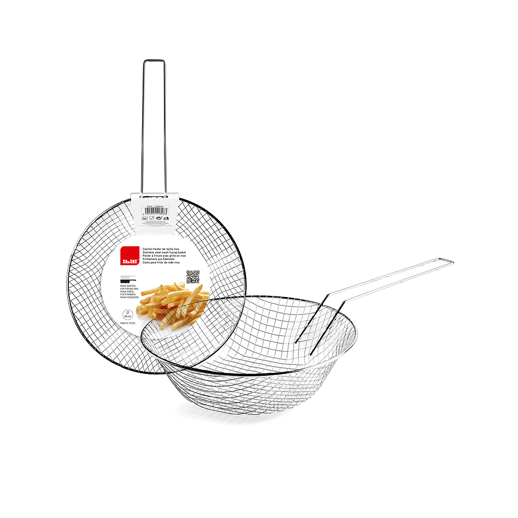 CESTA FREIDORA DE REJILLA INOX IB 730824 (24cm)