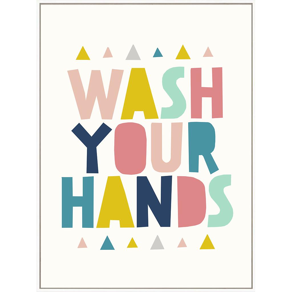 CUADRO WASH YOUR HANDS 20100 (60 x 80 x 3.5cm)