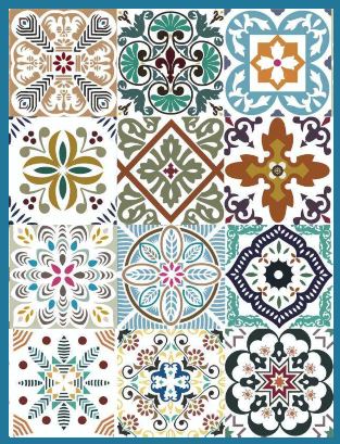 VINILOS ADHESIVOS OPACOS BLUMEN V0011 (15 x 15cm)