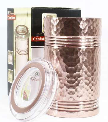 CONTENEDOR ALMACENAMIENTO ACRILICO CON TAPA ROSADO S05145 (11 x 18cm)