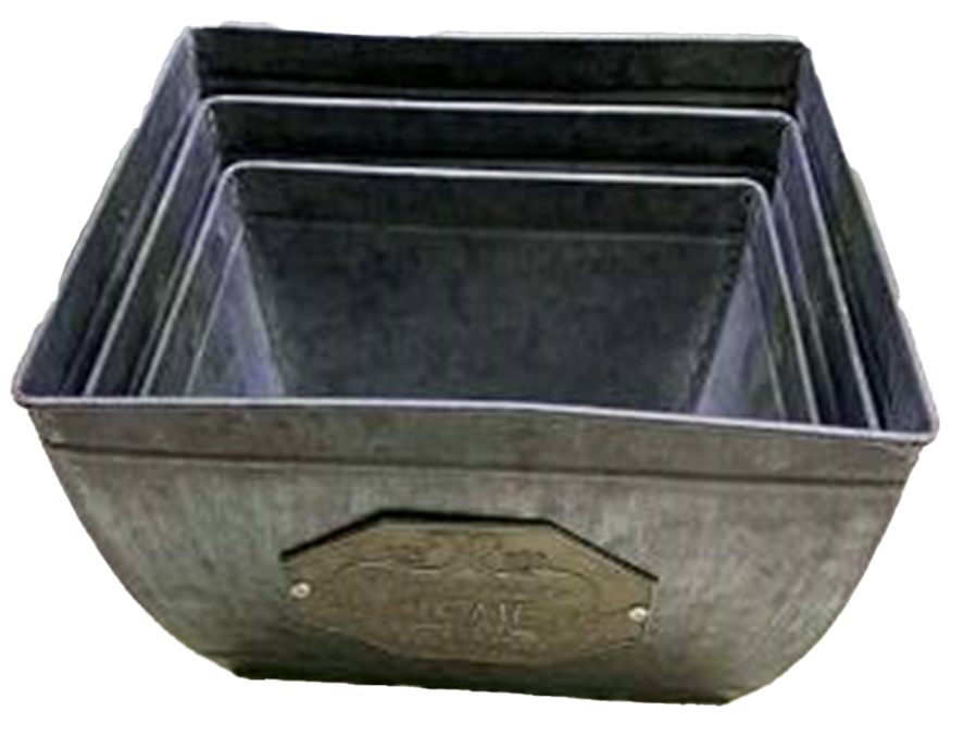 MACETA CUADRADA GRANDE 2HM9-8G (26 x 18cm)