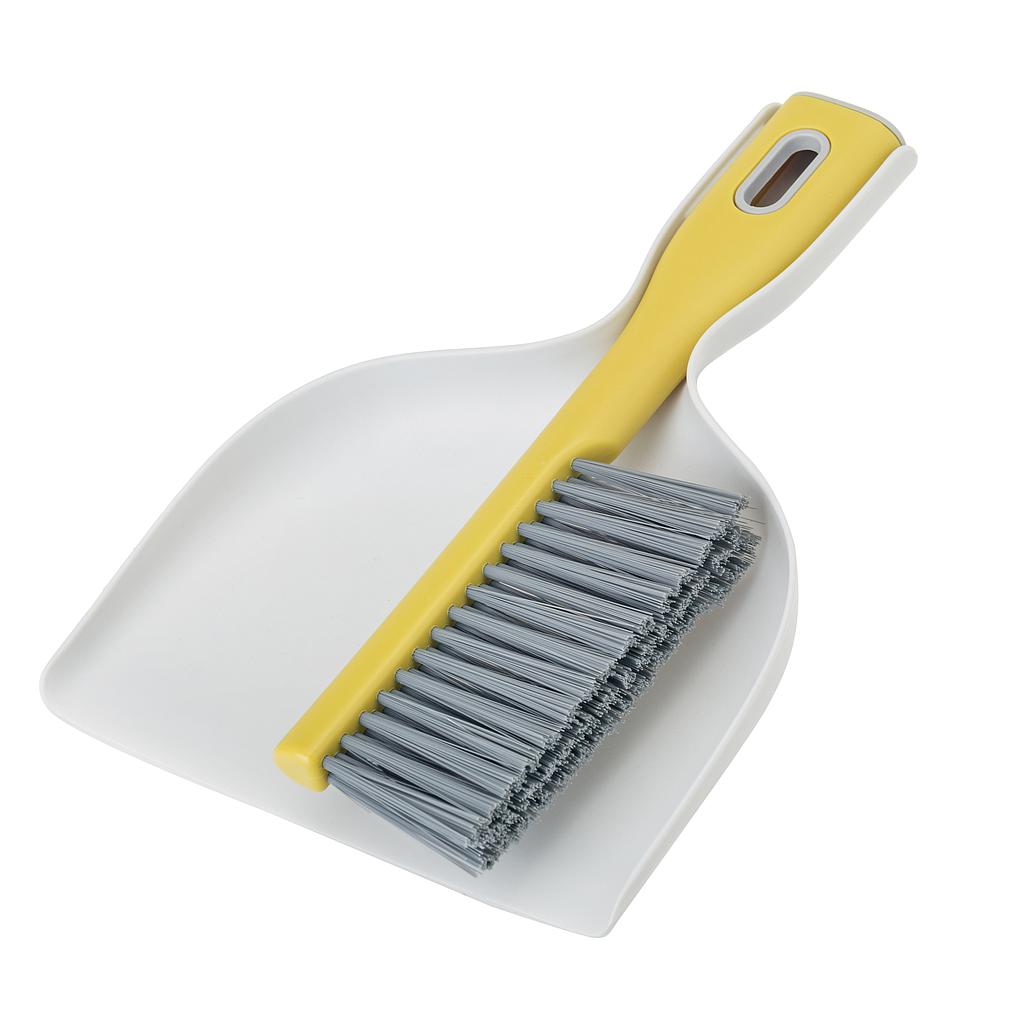 JUEGO CEPILLO CON PALA GRIS AMARILLO CV9507