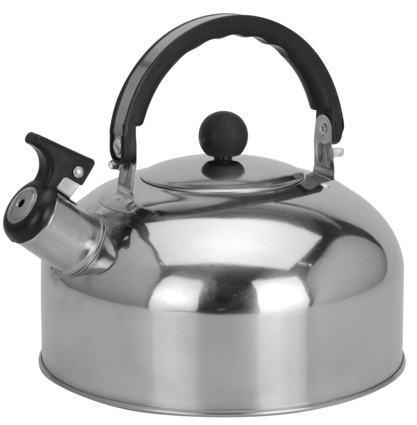TETERA ACERO INOX. CON SILBATO YL9040420 (2lt)