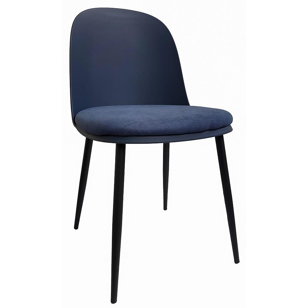 SILLA  BAHIA PATAS NEGRAS AZUL SL-7022DAZ (54 x 47 x 75cm)