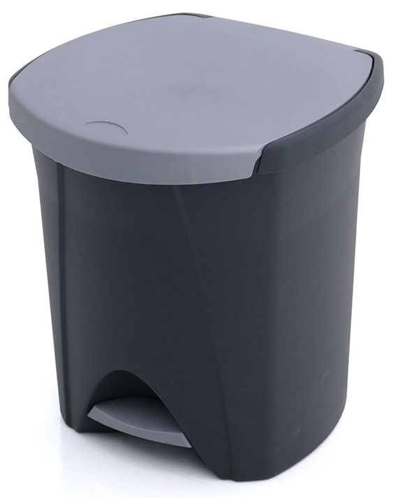 BASURERO DE PEDAL GRIS OSCURO 30lt + 18lt 6448C_GRF (39 x 40 x 46cm)