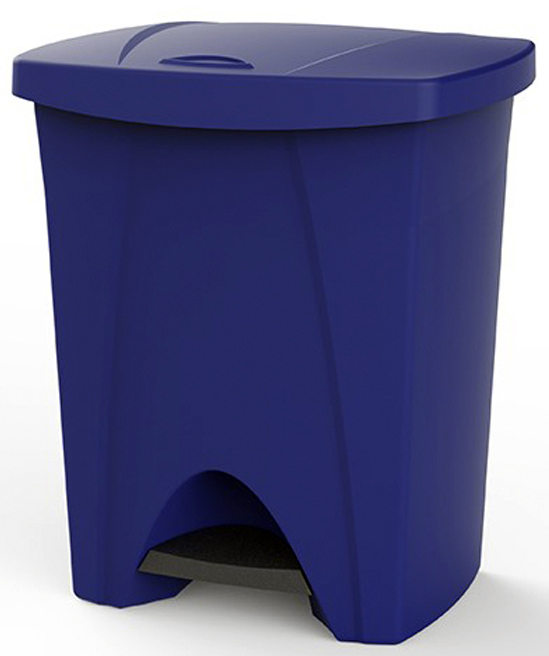 BASURERO DE PEDAL AZUL ELECTRICO 25lt 6425_AZU09 (31 x 33 x 41cm)