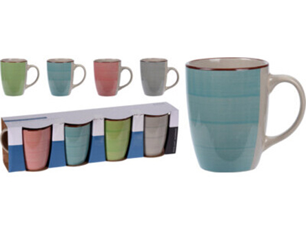 SET JARRITAS MUG 4 PZS VARIOS COLORES Q93000010 (270ml)