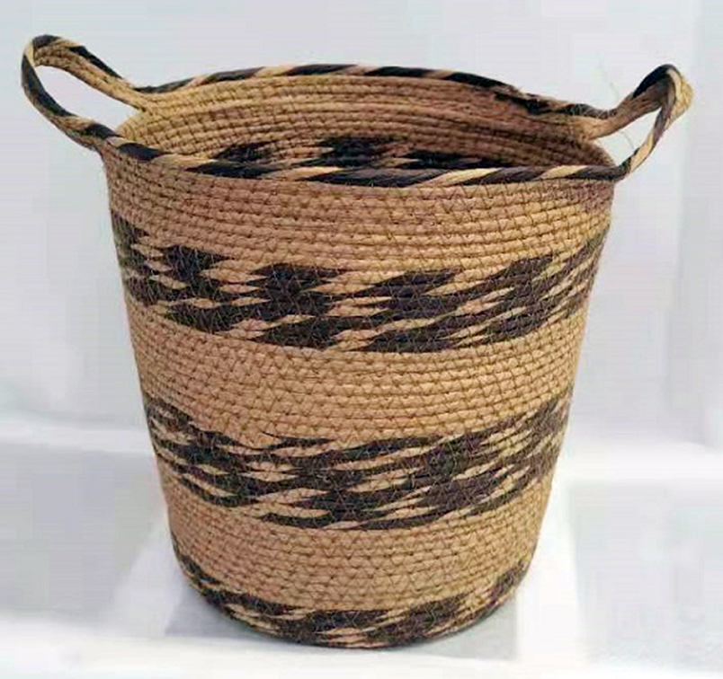 CESTA CILINDRICA FIBRAS PEQUEÑA GHFB5316P (28 x 26cm)