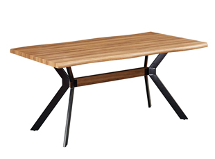 MESA DE COMEDOR MONTT  MADERA PATAS NEGRAS  E1038 (160 x 90 x 76cm)