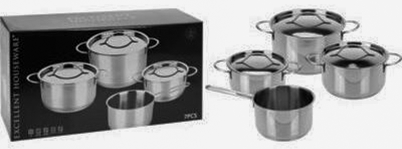 SET DE OLLAS ACERO INOXIDABLE  7PZS 170422650