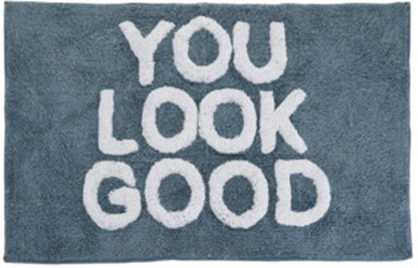 ALFOMBRA BAÑO DISEÑO YOU LOOK GOOD AZUL A35150320A (50 x 80cm)