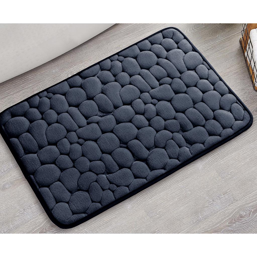 ALFOMBRA MEMORY FOAM DISENO PIEDRAS AZUL MARINO 22469321 (40 x 60cm)