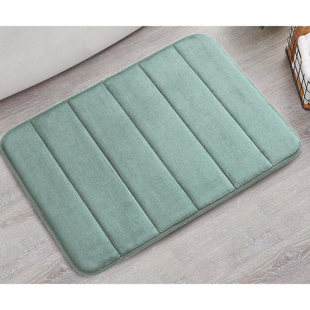 ALFOMBRA MEMORY FOAM DISENO LINEAS TURQUESA 22469335 (40 x 60cm)