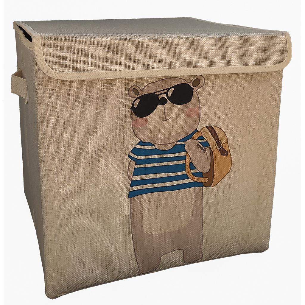 CAJA ORGANIZADORA PARA NINOS OSO 2HM8-9OS (35 x 35 x 35cm)