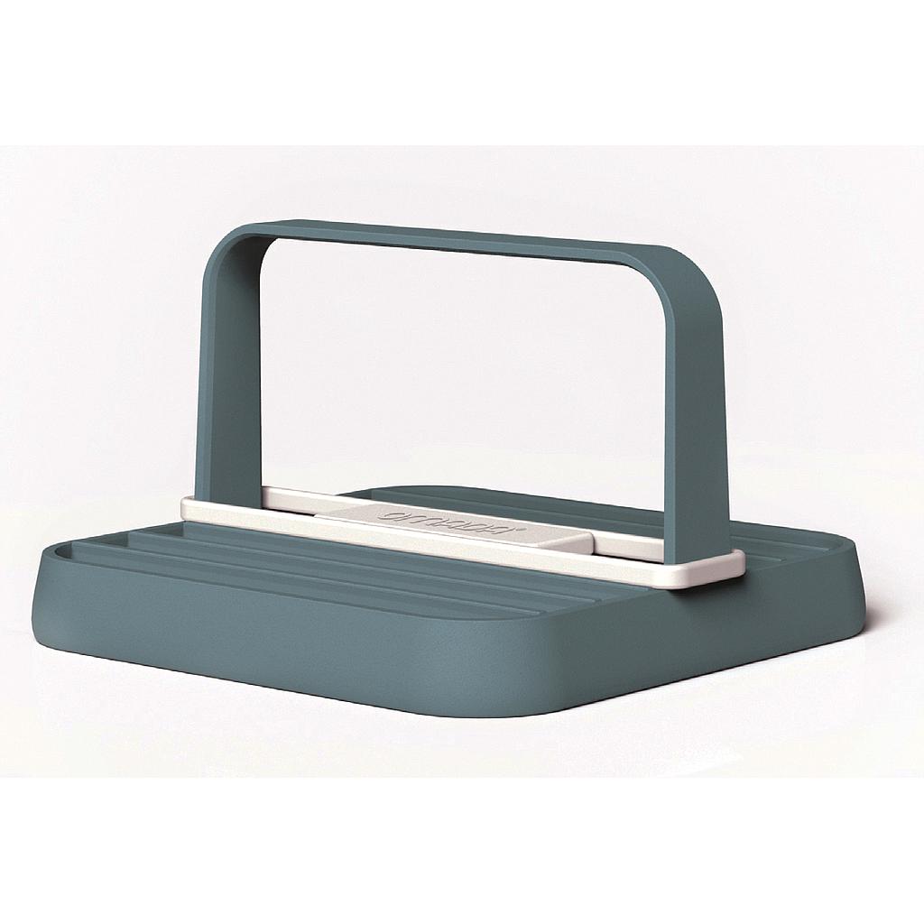 PORTA SERVILLETAS PANGEA CELESTE M5546AQ (22 x 22 x 13.5cm)