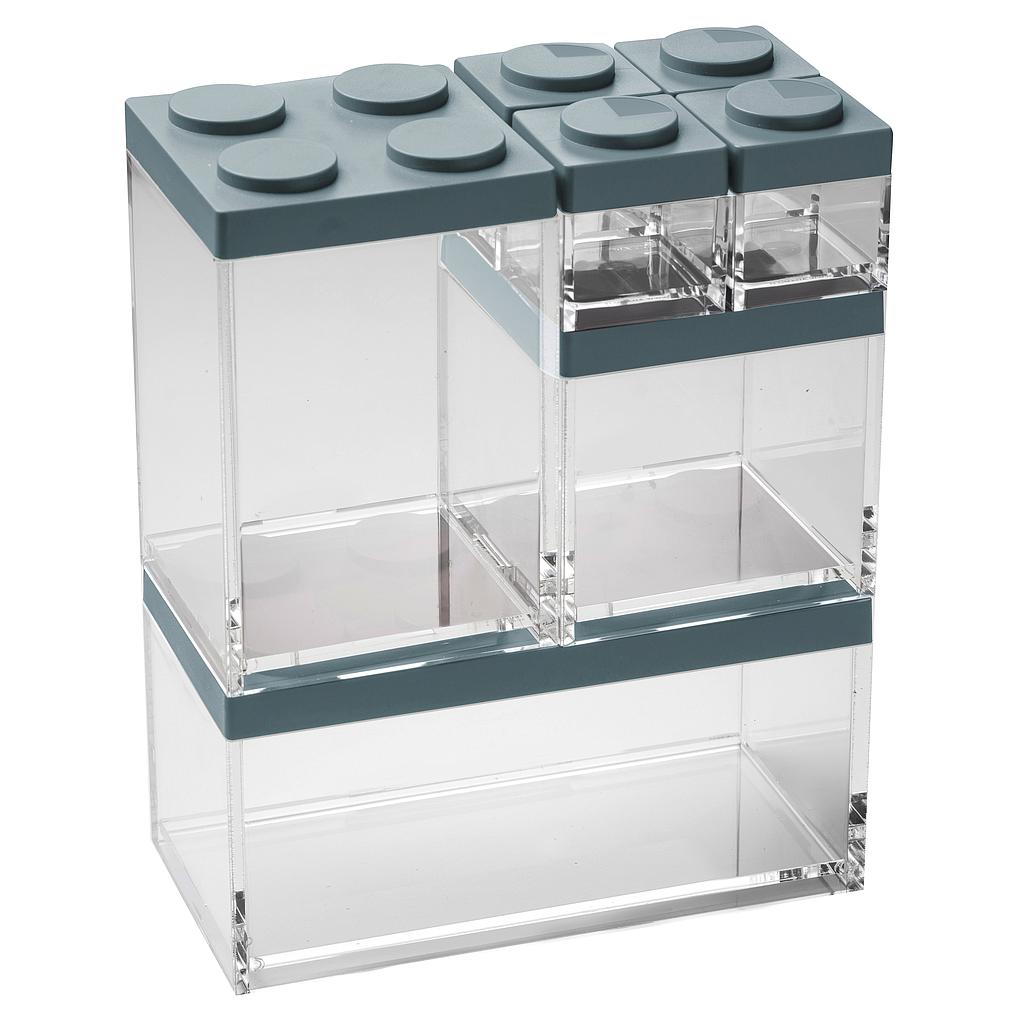 SET CONTENEDORES BRICKSTORE CELESTE M6530AP 7PZS (4 x 0,1 / 1 x 0,5 / 1 x 1 / 1 x 1,5lt)
