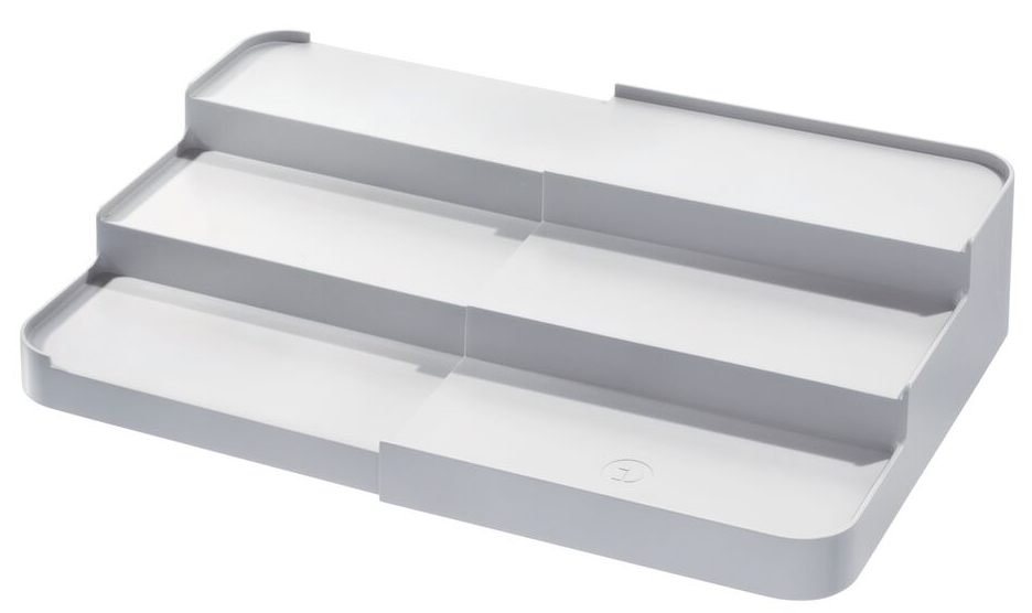 ESTANTERIA EXPANDIBLE GRIS 3 NIVELES INTER 51852 (21.3 x 24.1 x 7.6cm)