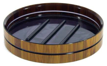 JABONERA REDONDO MADERA S05123 (11 x 3cm)