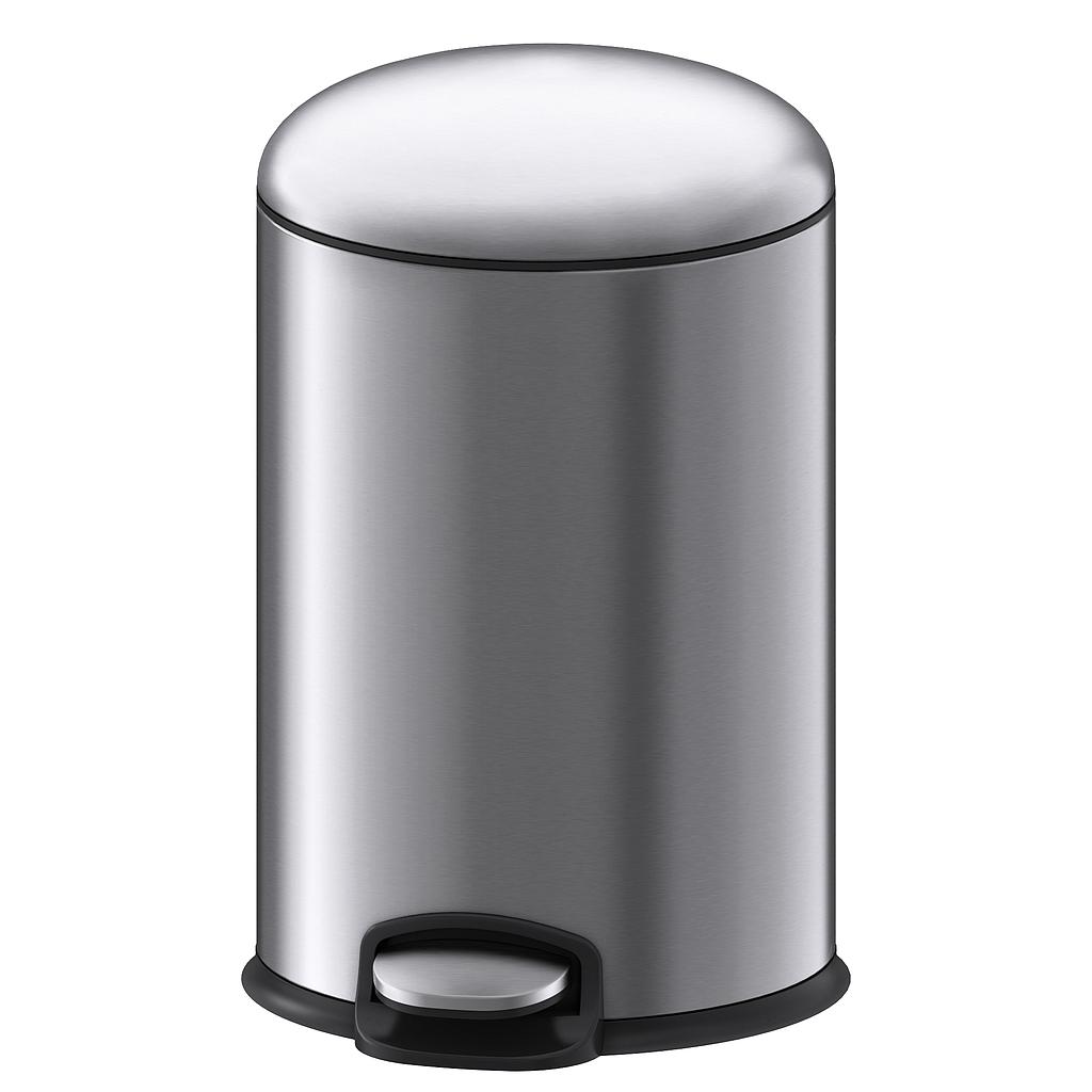 BASURERO ACERO INOX MATE BASS 8lt JH-8853MT8 (22.1 x 35.5cm)