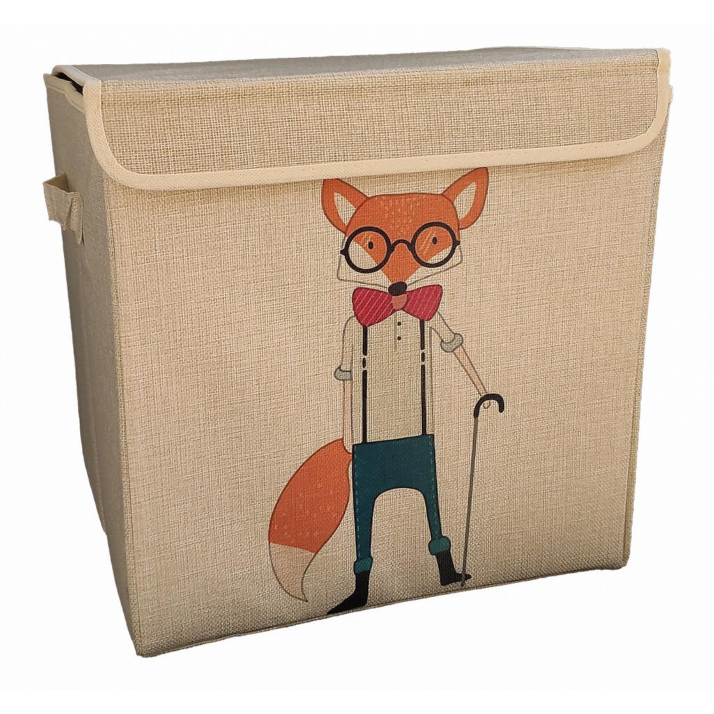 CAJA ORGANIZADORA PARA NINOS ZORRO DE ANTEOJOS 2HM8-9ZA (35 x 35 x 35cm)