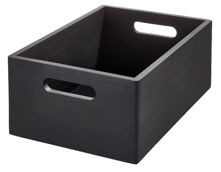 ORGANIZADOR MULTIUSO MADERA NEGRO INTER 0545C (25 x 38 x 15cm)