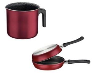SET LECHERO &amp; SARTEN DOBLE 22470434 (1lt - 12cm)