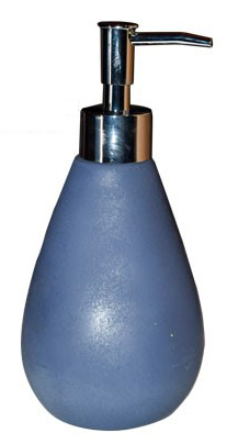 DISPENSADOR DE JABON POLIRESINA AZUL 357330 (18.5 x 8.5cm)