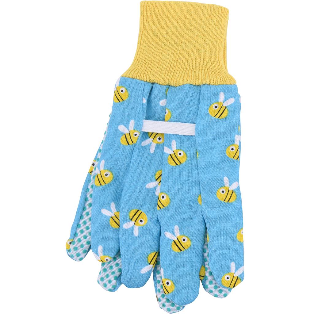 GUANTES JARDINERIA ABEJITAS NINOS CELESTE CK9910070AB