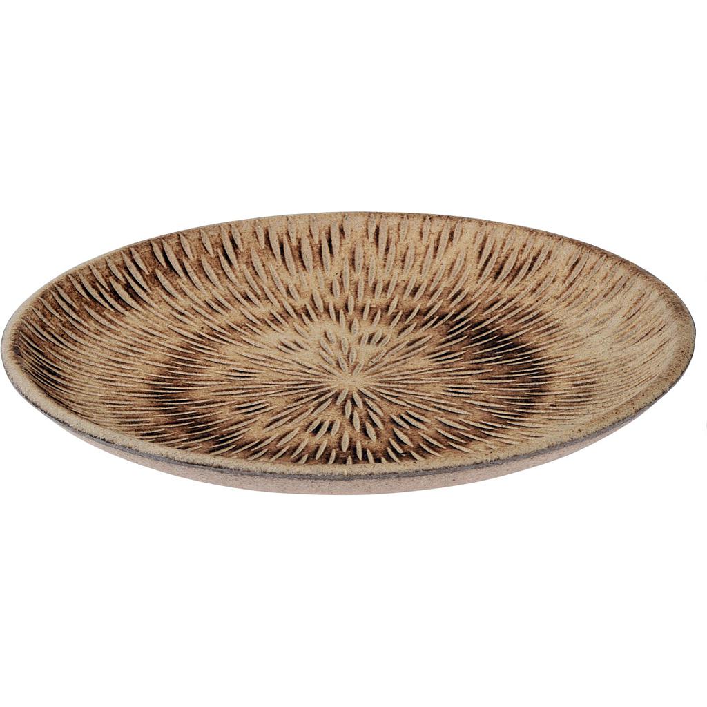PLATO DE MADERA CON DISEÑO HZ1210160 (29cm)