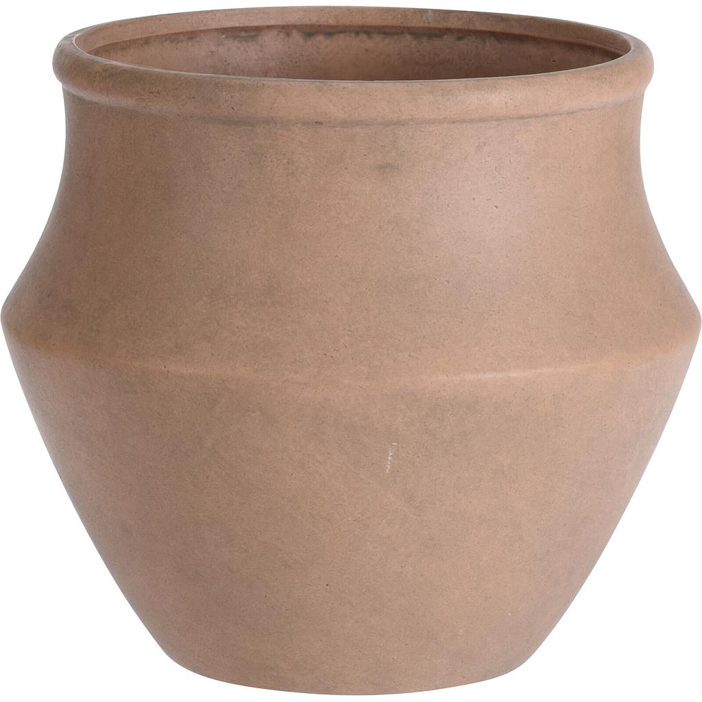 MACETERO REDONDO TERRACOTA NATURAL 095004240 (21 x 21 x 18cm)