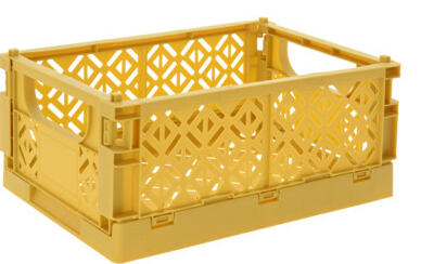 CAJA ORGANIZADORA DESPLEGABLE AMARILLO 101001140AM (23.5 x 35 x 13.7cm)