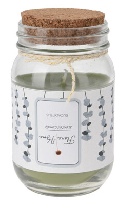 VELA AROMATICA EUCALIPTO EN FRASCO TAPA CORCHO CC5751910B
