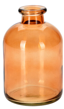 FLORERO DISENO BOTELLA NARANJA HC7104690B (17cm)