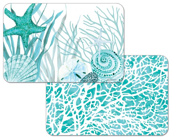 INDIVIDUAL PLASTICO VIDA CORALINA  REVERSIBLE CN 174-00002
