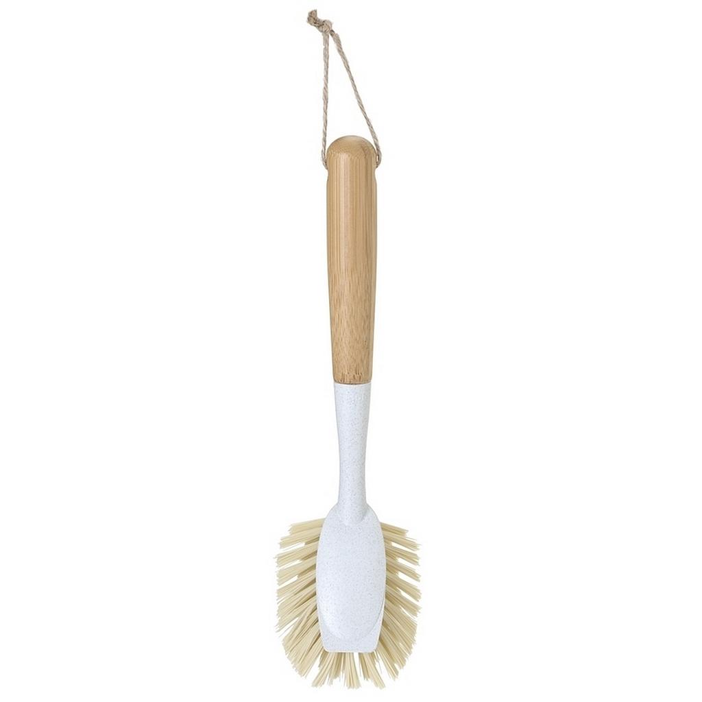 CEPILLO BAMBOO OVALADO GRIS CLARO CV10769