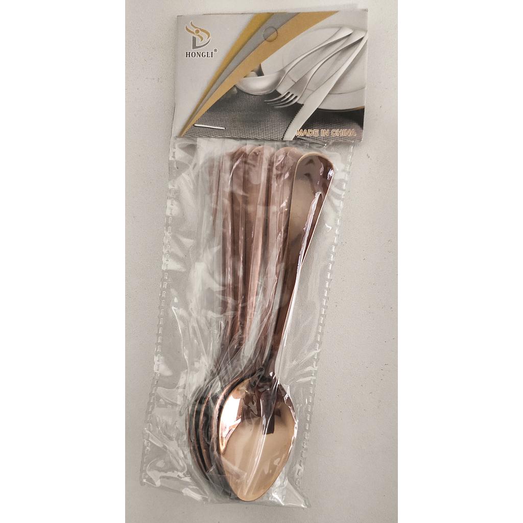 SET CUCHARAS BRONCE CAFE 6PZS 6010665