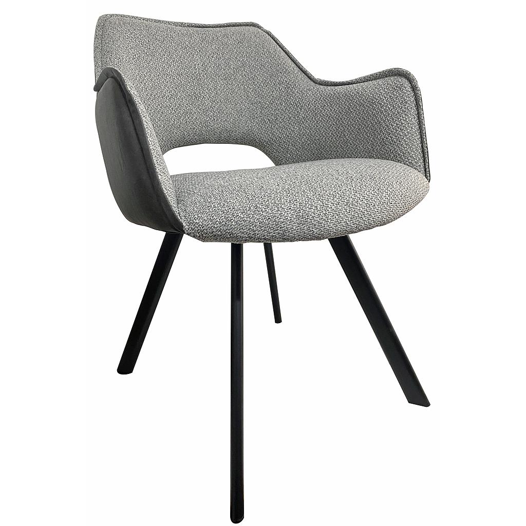 SILLA VINTAGE TEXTIL GRIS E2153-99722