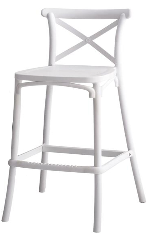 TABURETE HAMILTON BLANCO A-72BBL (65cm)