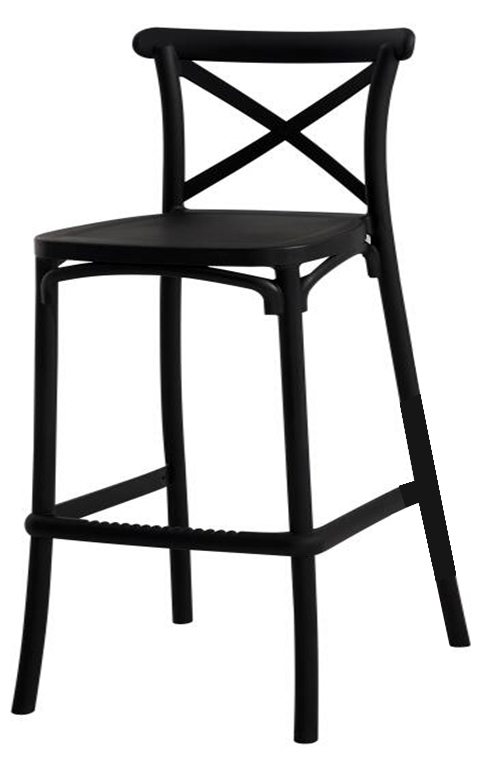 TABURETE HAMILTON NEGRO A-72BNG (65cm)